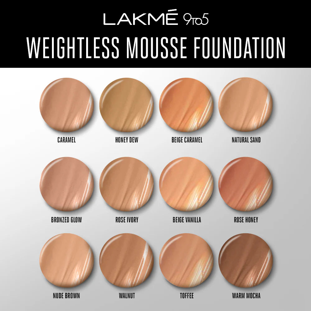 Lakmē 9to5 Powerplay Mousse Foundation , 25g