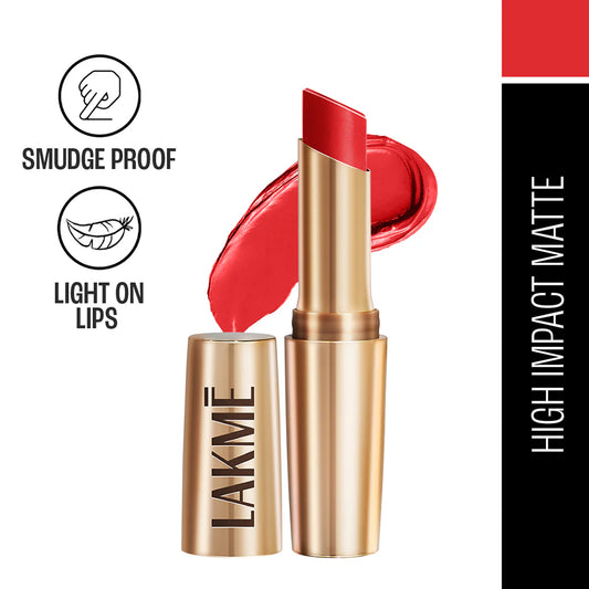 Lakmē 9to5 Powerplay Priming Matte Lipstick, 3.6g