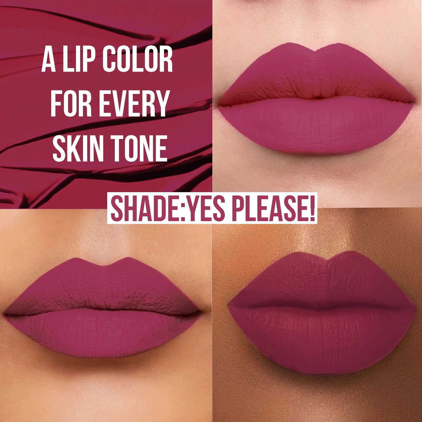 Insight Cosmetics 24 Hrs Non Transfer Matte Lipstick, 3g