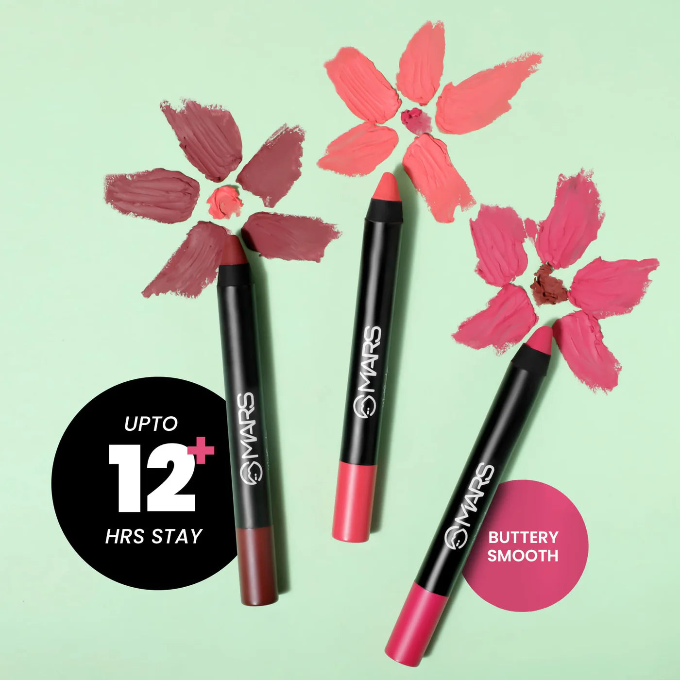 Mars Matte Lip Crayon | Won't Smudge Won't Budge, 3.5g