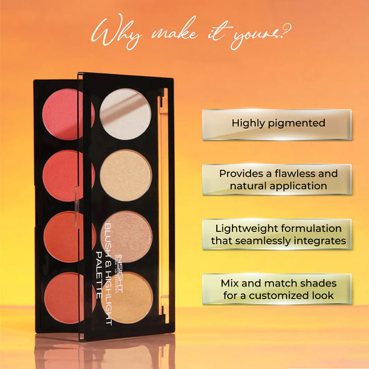 Insight Cosmetics Blush & Highlight Palette, 27g