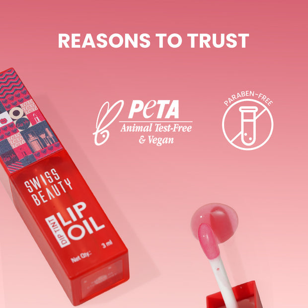 Swiss Beauty Dip Tint Lip Oil, 3ml
