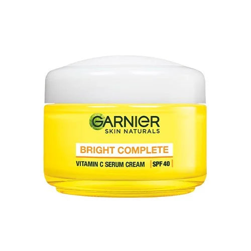 Garnier Bright Complete Vitamin C Serum Cream with SPF 40/PA +++, 45g