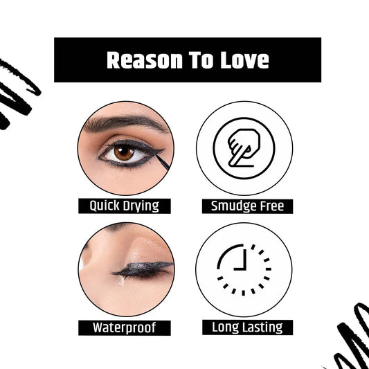 Insight Cosmetics Shiny Waterproof Eyeliner, 5ml