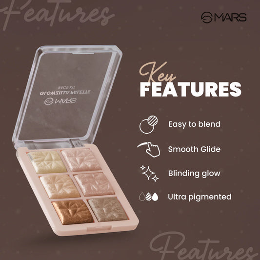 Mars Glowzilla Palette | Face Kit, 12g
