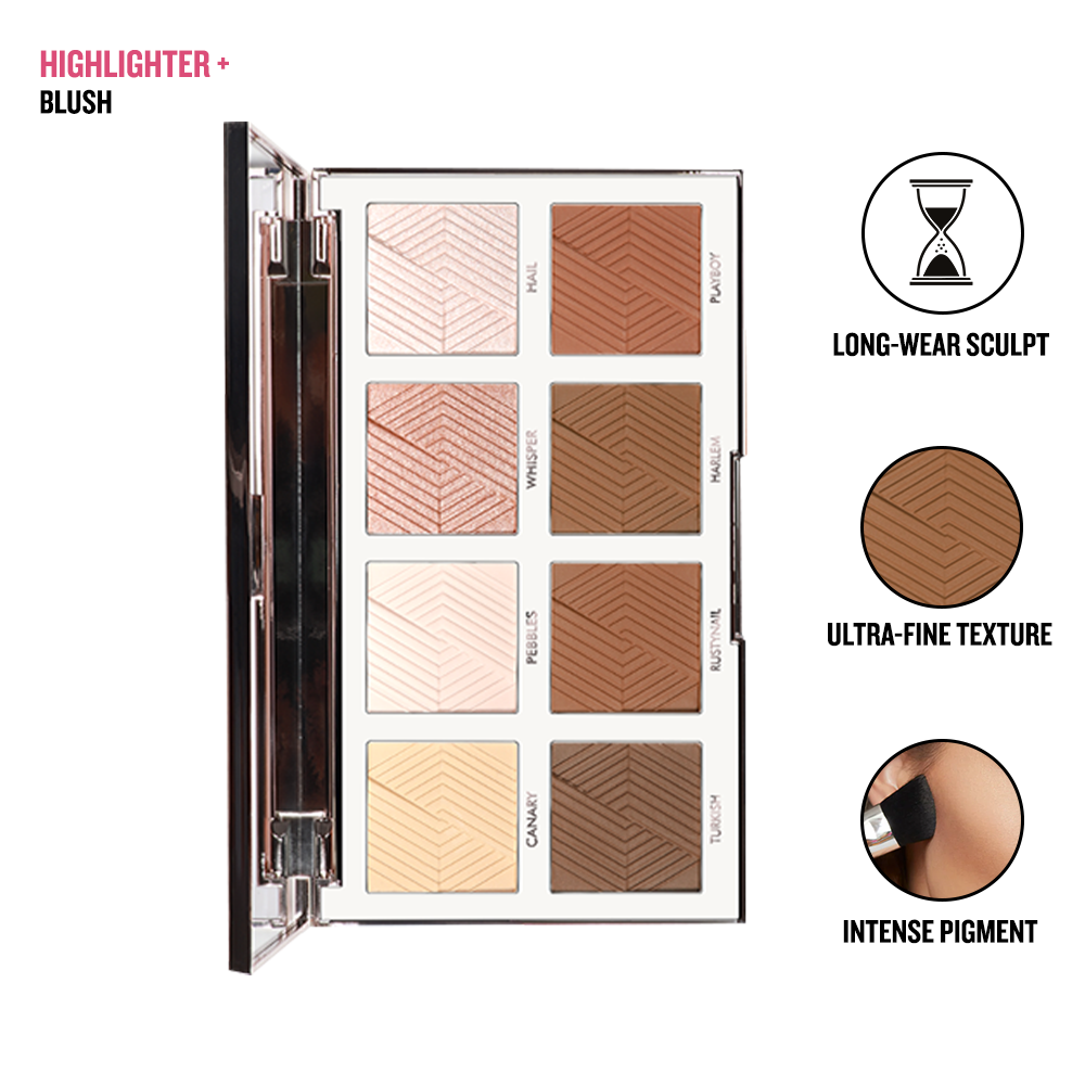 Daily Life Forever52 Essential Highlighter & Contour Palette BKS003, 32g