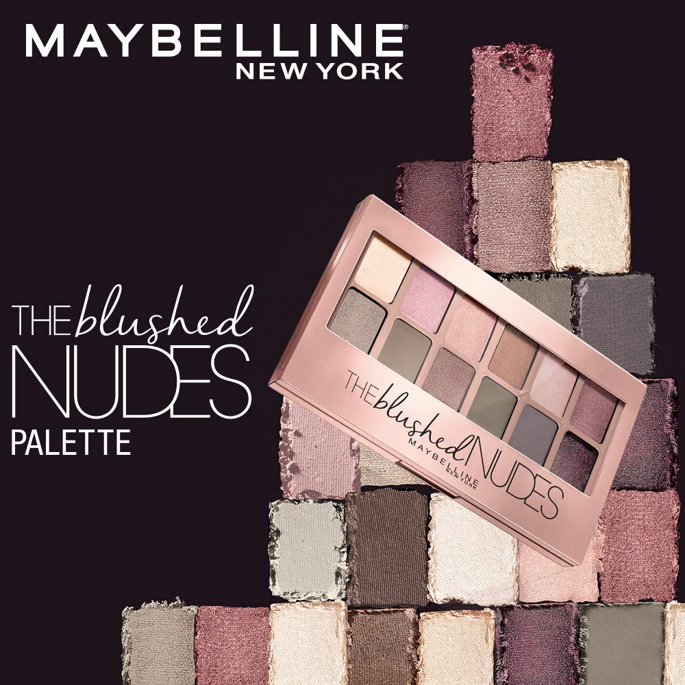 Maybelline New York The Blushed Nudes Eyeshadow Palette, 9g