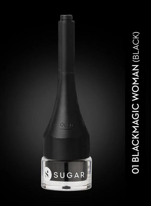SUGAR Born To Wing Gel Eyeliner, 01 Blackmagic Woman (Black), 2.3g