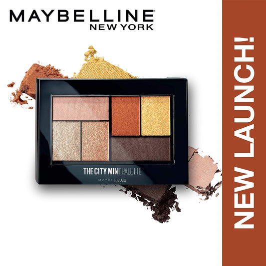 Maybelline New York The City Mini Eyeshadow Palette, Brooklyn Orange, 6.1g