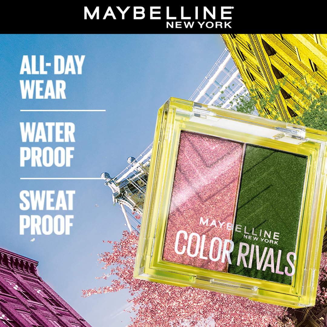 Maybelline New York Color Rivals Longwear Duo Eyeshadow Palette, 3g