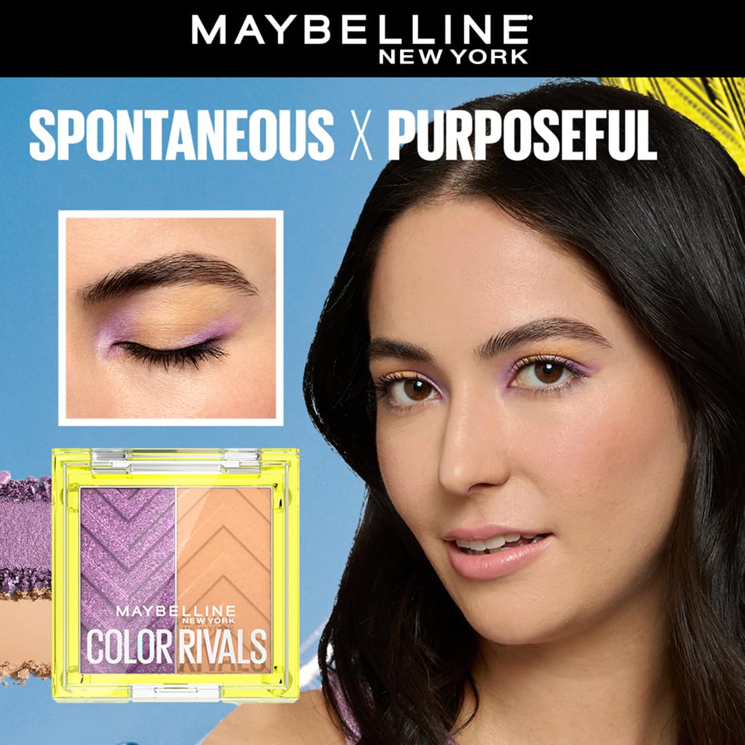 Maybelline New York Color Rivals Longwear Duo Eyeshadow Palette, 3g