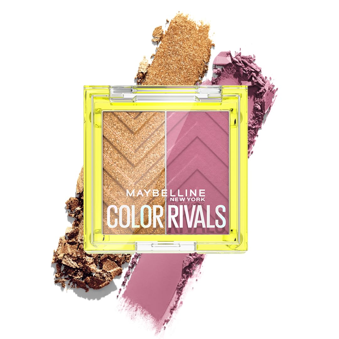 Maybelline New York Color Rivals Longwear Duo Eyeshadow Palette, 3g