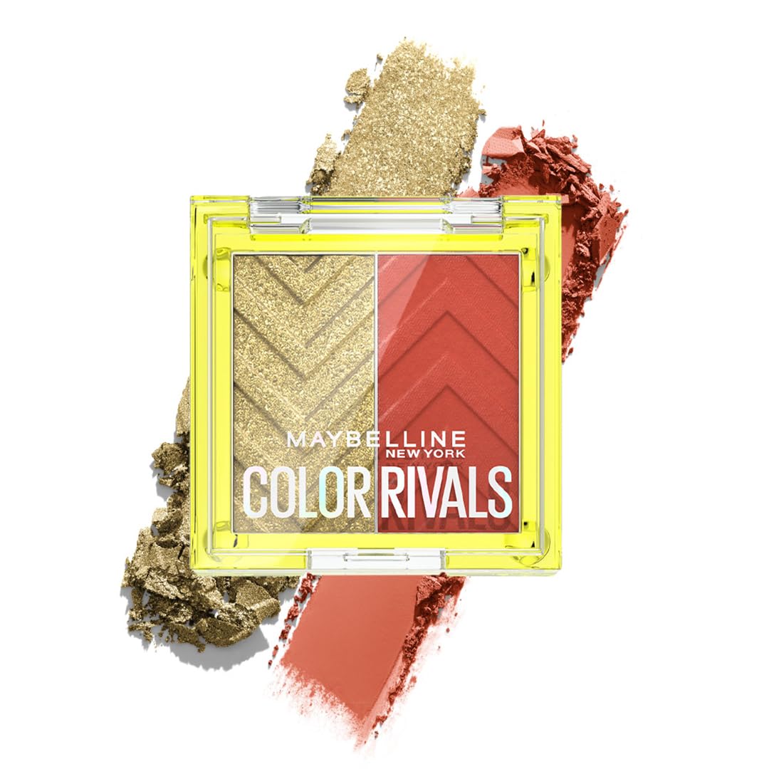 Maybelline New York Color Rivals Longwear Duo Eyeshadow Palette, 3g