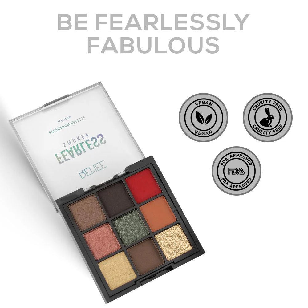 RENEE Fearless Eyeshadow Palette, 12gm