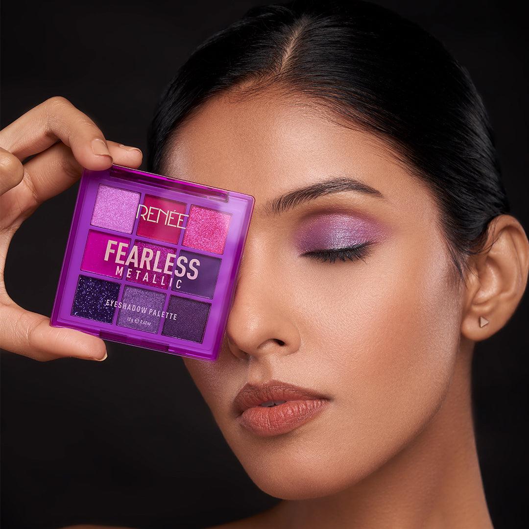 RENEE Fearless Eyeshadow Palette, 12gm