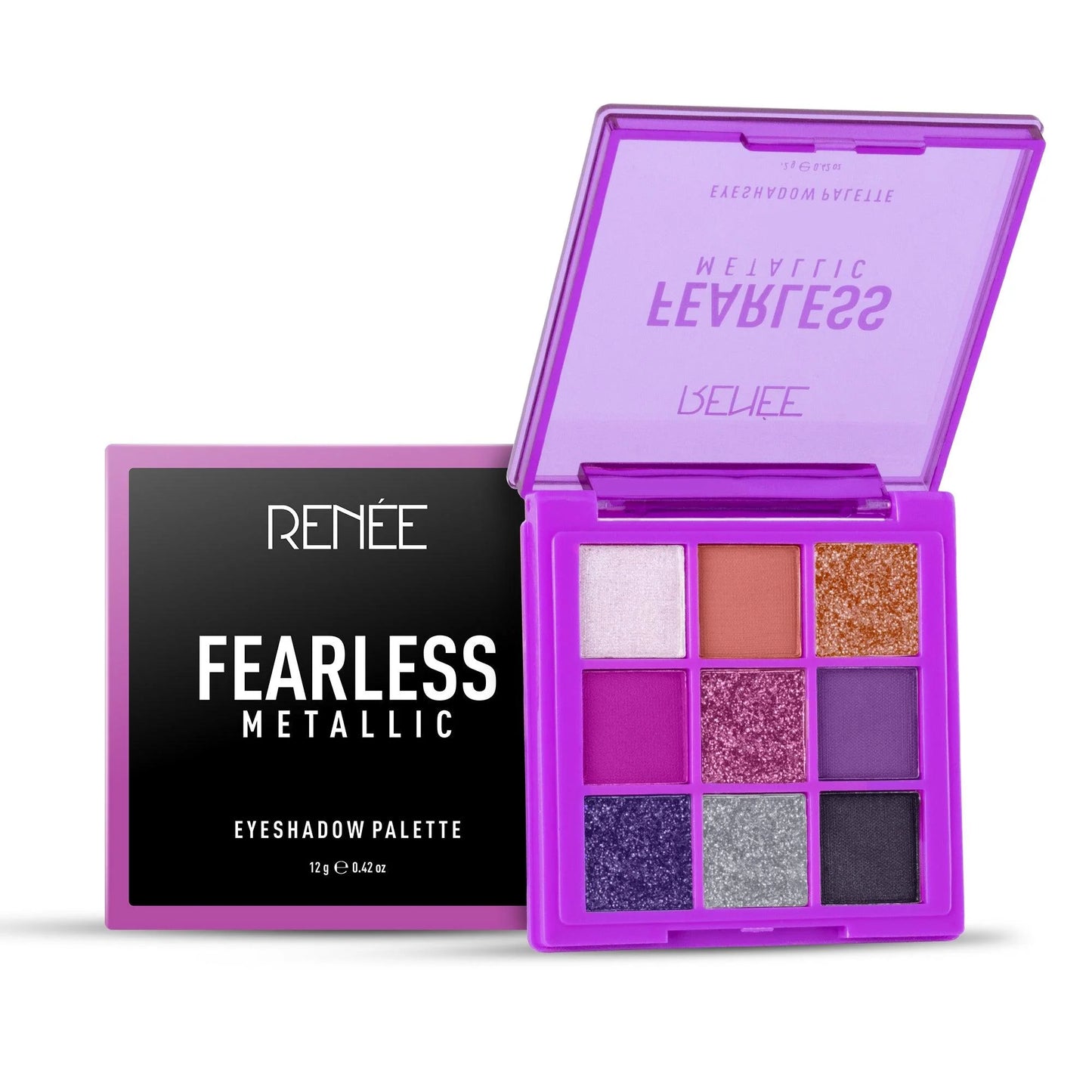RENEE Fearless Eyeshadow Palette, 12gm