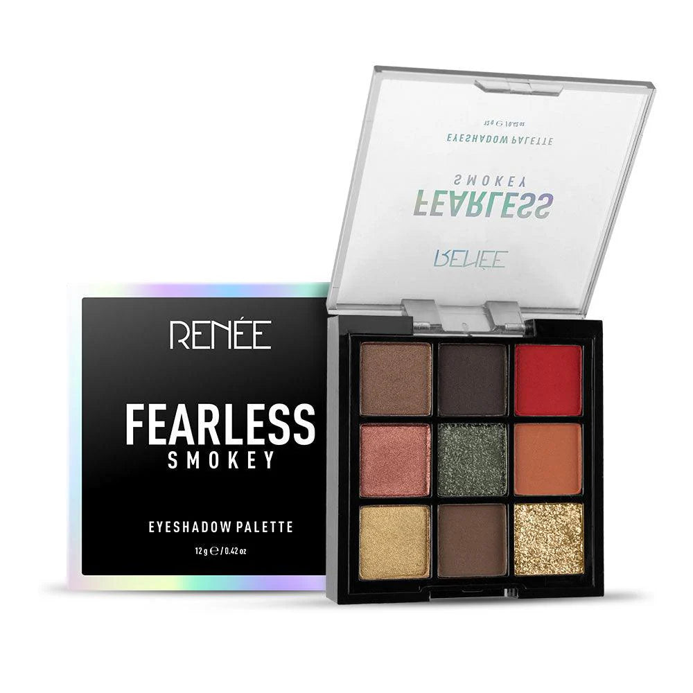 RENEE Fearless Eyeshadow Palette, 12gm