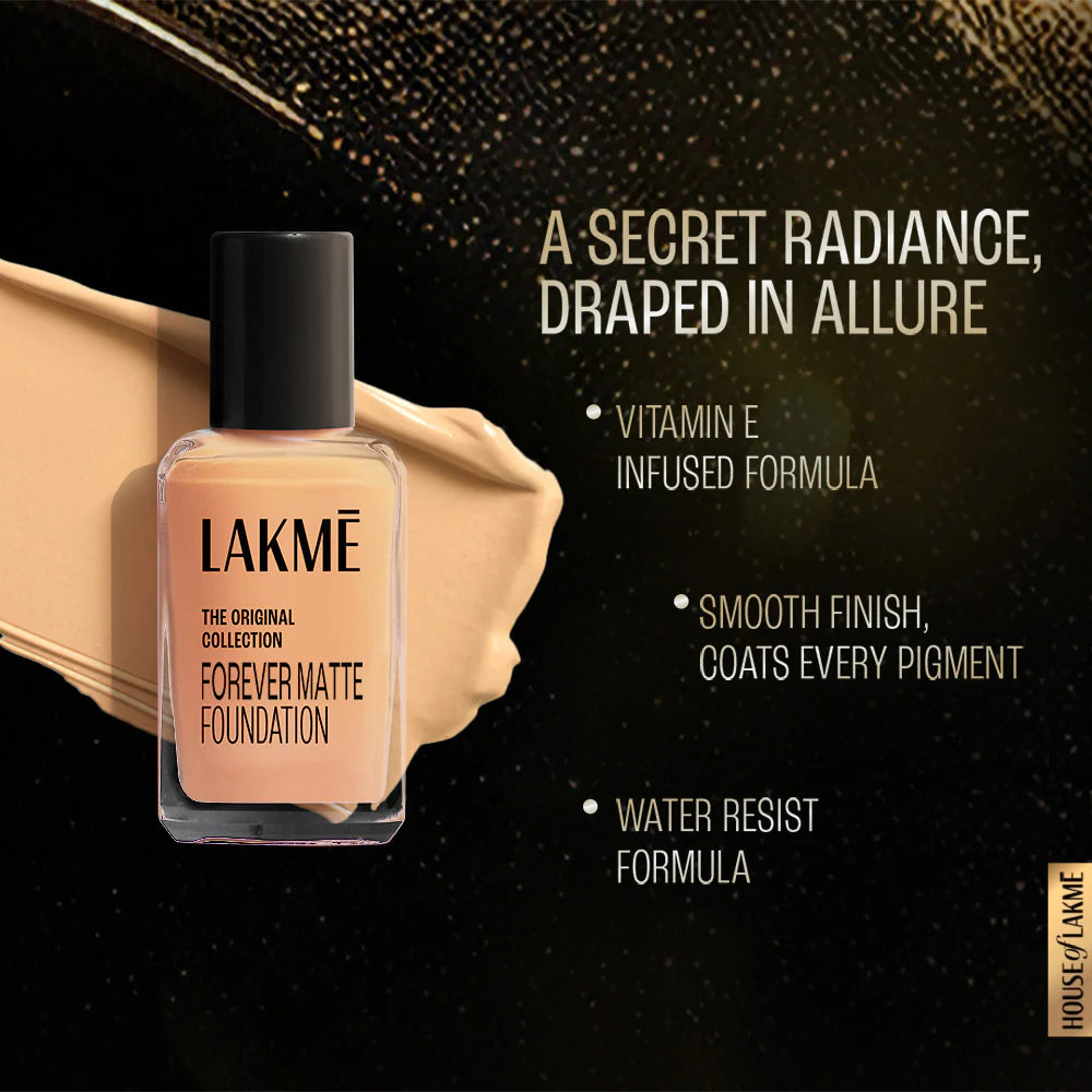 Lakme Forever Matte Foundation, 27ml
