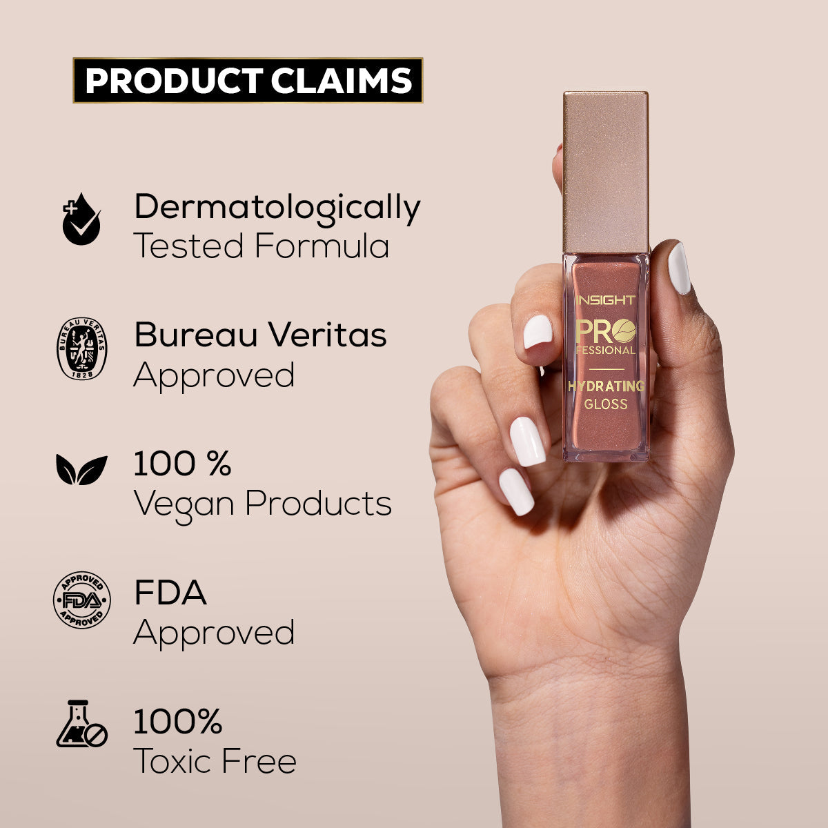 Insight Cosmetics Hydrating Gloss, 3.5g