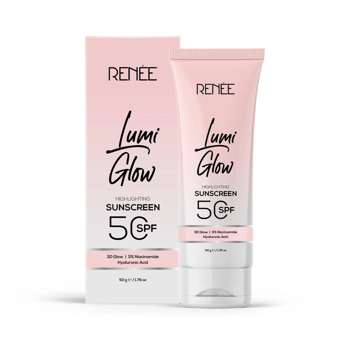 RENEE Lumi Glow Highlighting Sunscreen with SPF 50, 50g