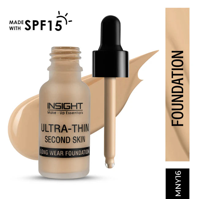Insight Cosmetics Ultra-Thin Second Skin Long Wear Foundation, 20ml