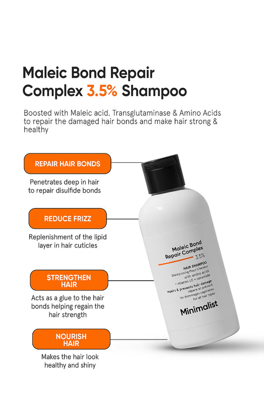 Minimalist Maleic Bond Repair Complex 3.5% Hair Shampoo
