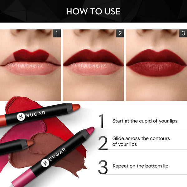 SUGAR Matte As Hell Crayon Lipstick , 2.8g