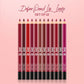 RENEE Define Matte Pencil Lip Liner, Set of 12