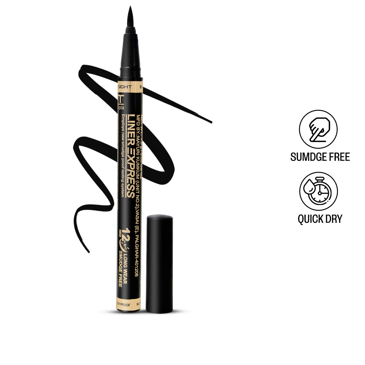 Insight Cosmetics Liner Express Eye Pen Shiny Black, 1.5g
