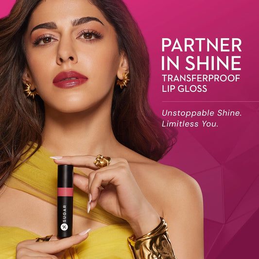 SUGAR Partner In Shine Transferproof Lip Gloss, 3ml