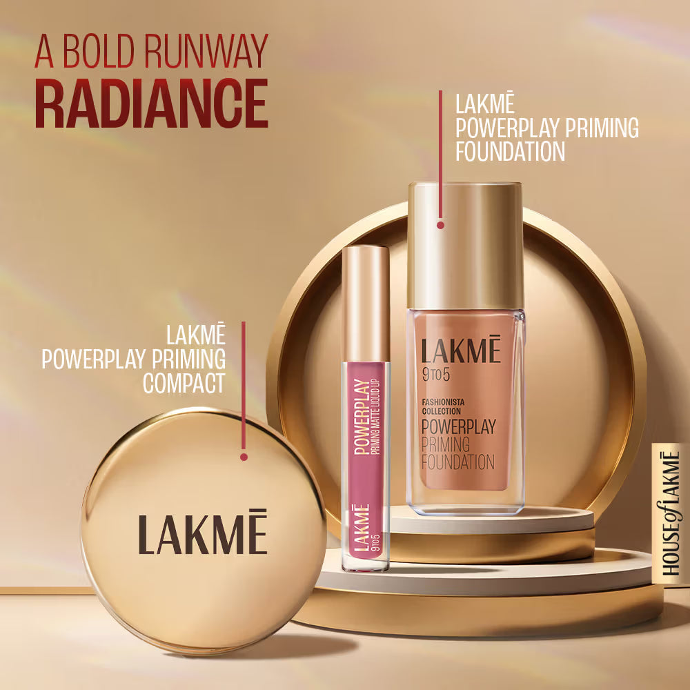 Lakmē 9to5 Powerplay Priming Matte Liquid Lip Color, 4.2ml