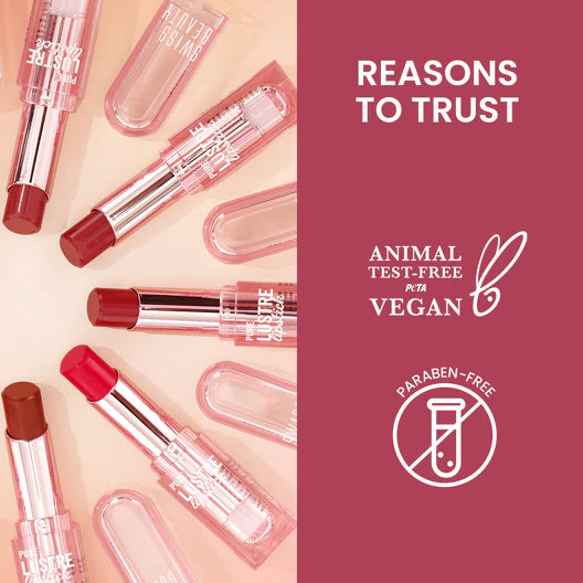 Swiss Beauty Pure Lustre Lipstick, 3.8g