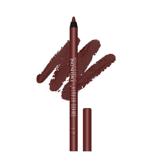 Swiss Beauty Two in One lip liner & Lip Filler, 1.6g