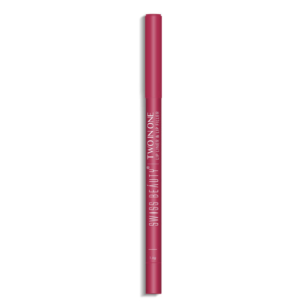 Swiss Beauty Two in One lip liner & Lip Filler, 1.6g