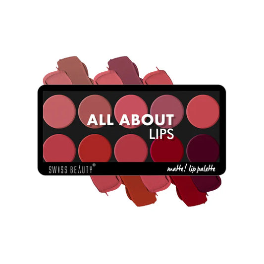 Swiss Beauty Matte Lip Palette, 12g
