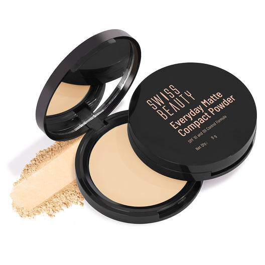 Swiss Beauty Everyday Matte Compact with SPF 10, 9g