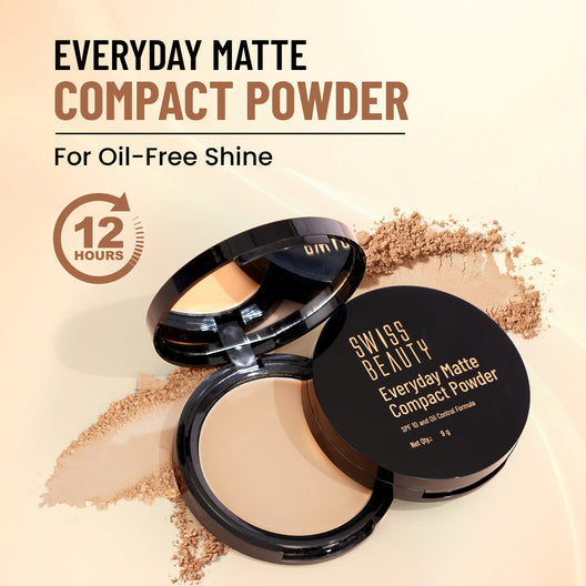 Swiss Beauty Everyday Matte Compact with SPF 10, 9g