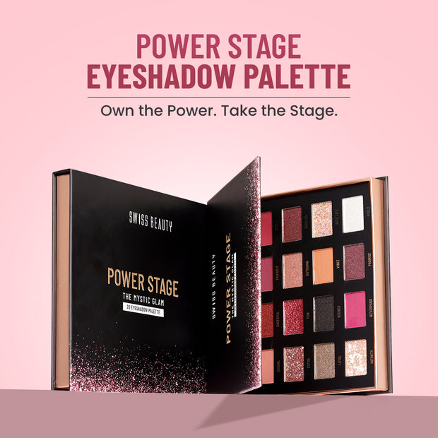 Swiss Beauty Power Stage Eyeshadow Palette, 25g