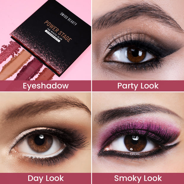 Swiss Beauty Power Stage Eyeshadow Palette, 25g