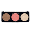 Swiss Beauty Cheek-A-Boo 3-in-1 Face Palette with Blusher , Contour and Highlighter, 8g