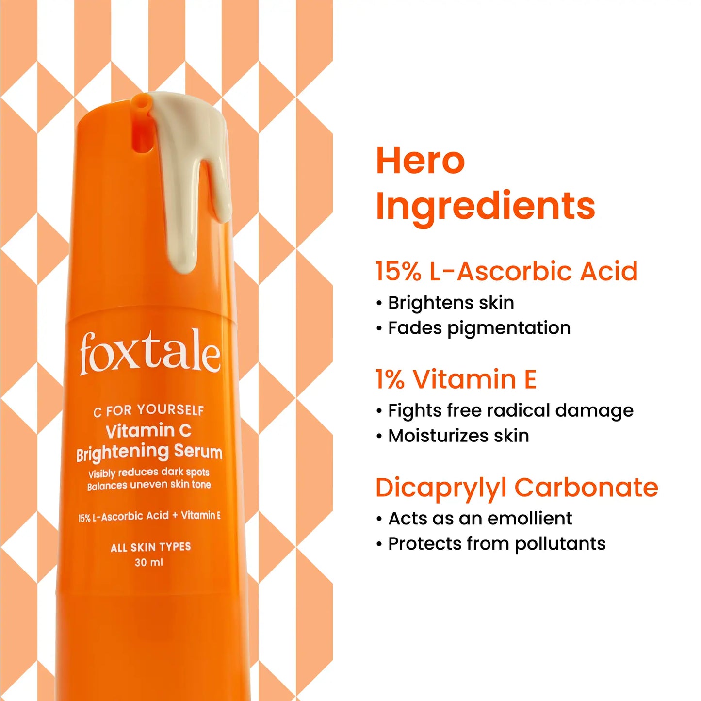 Foxtale Vitamin C Brightening Serum, 30ml