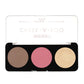 Swiss Beauty Cheek-A-Boo 3-in-1 Face Palette with Blusher , Contour and Highlighter, 8g