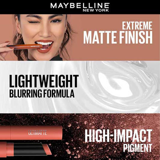 Maybelline New York Color Sensational Ultimattes Lipstick, 1.7g