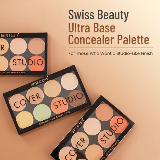 Swiss Beauty Cover Studio Ultra Base Concealer Palette, 19g