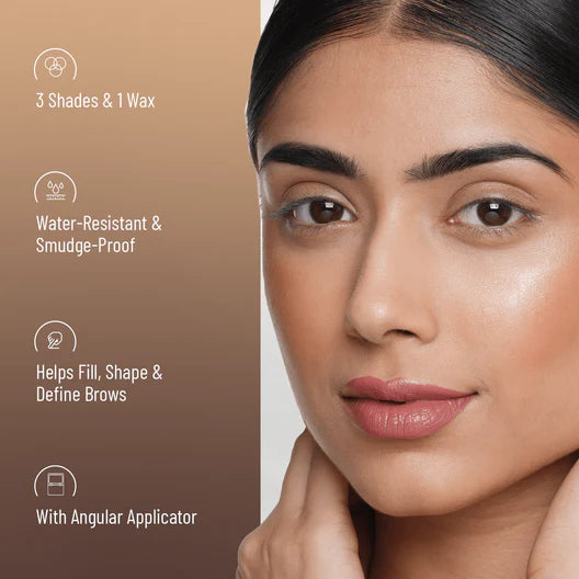 Swiss Beauty 3-in-1 Eyebrow Palette, 5g