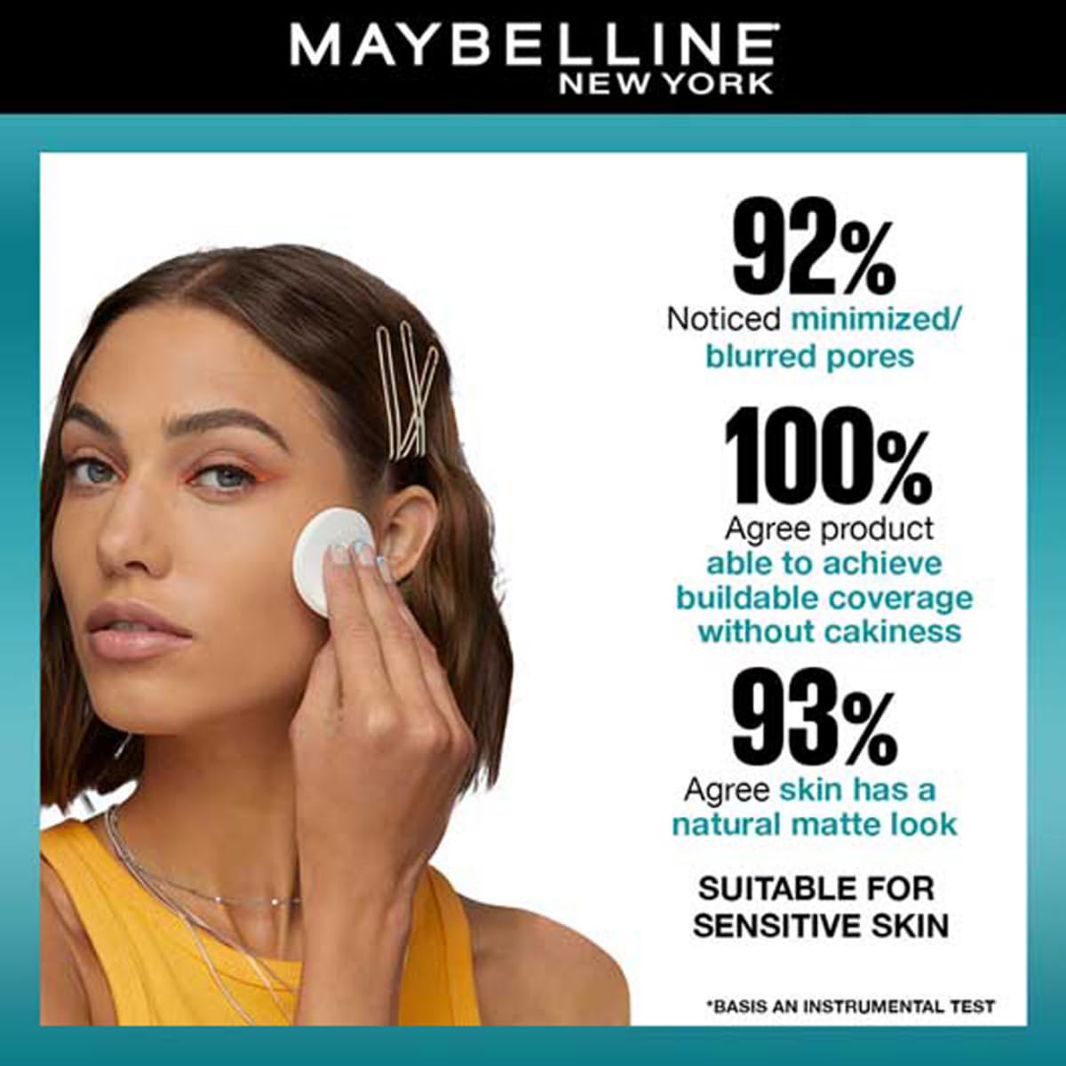 Maybelline New York Fit Me Fit Me Matte + Poreless Compact Powder, 6g