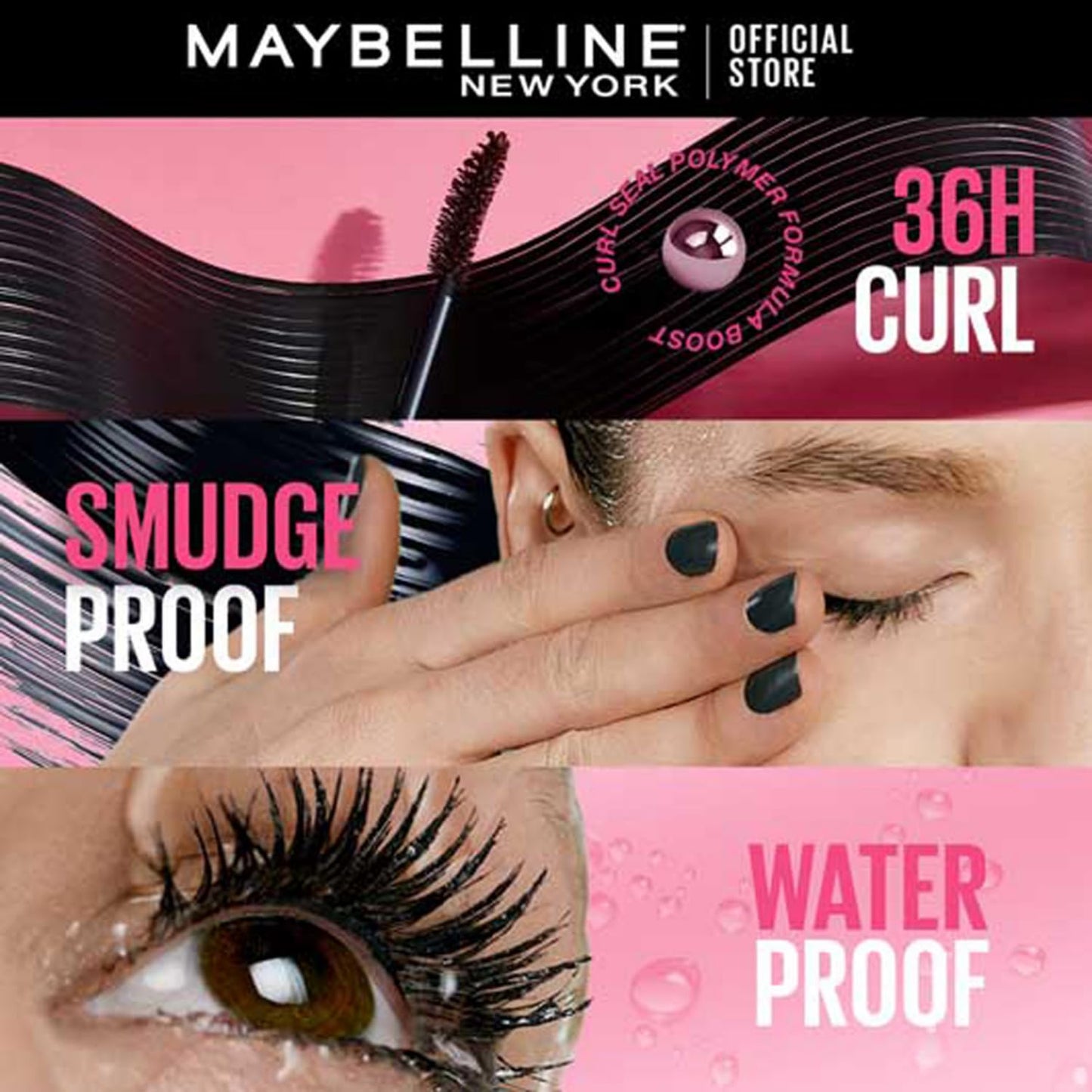 Maybelline New York HYPERCURL WATERPROOF Mascara, 9.2ml