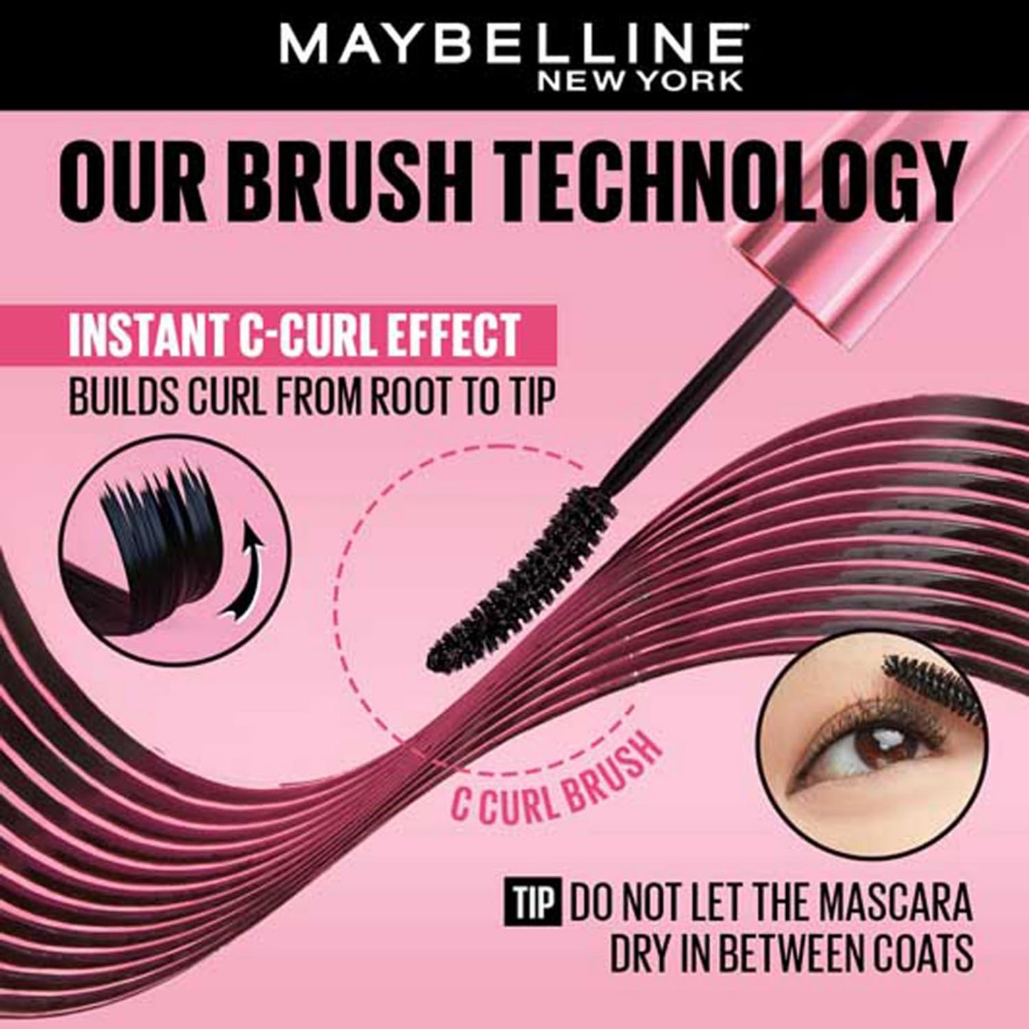 Maybelline New York HYPERCURL WATERPROOF Mascara, 9.2ml