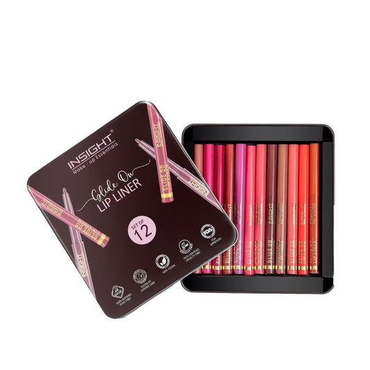 Insight Cosmetics Glide On Lip Liner (set of 12), 3.6g