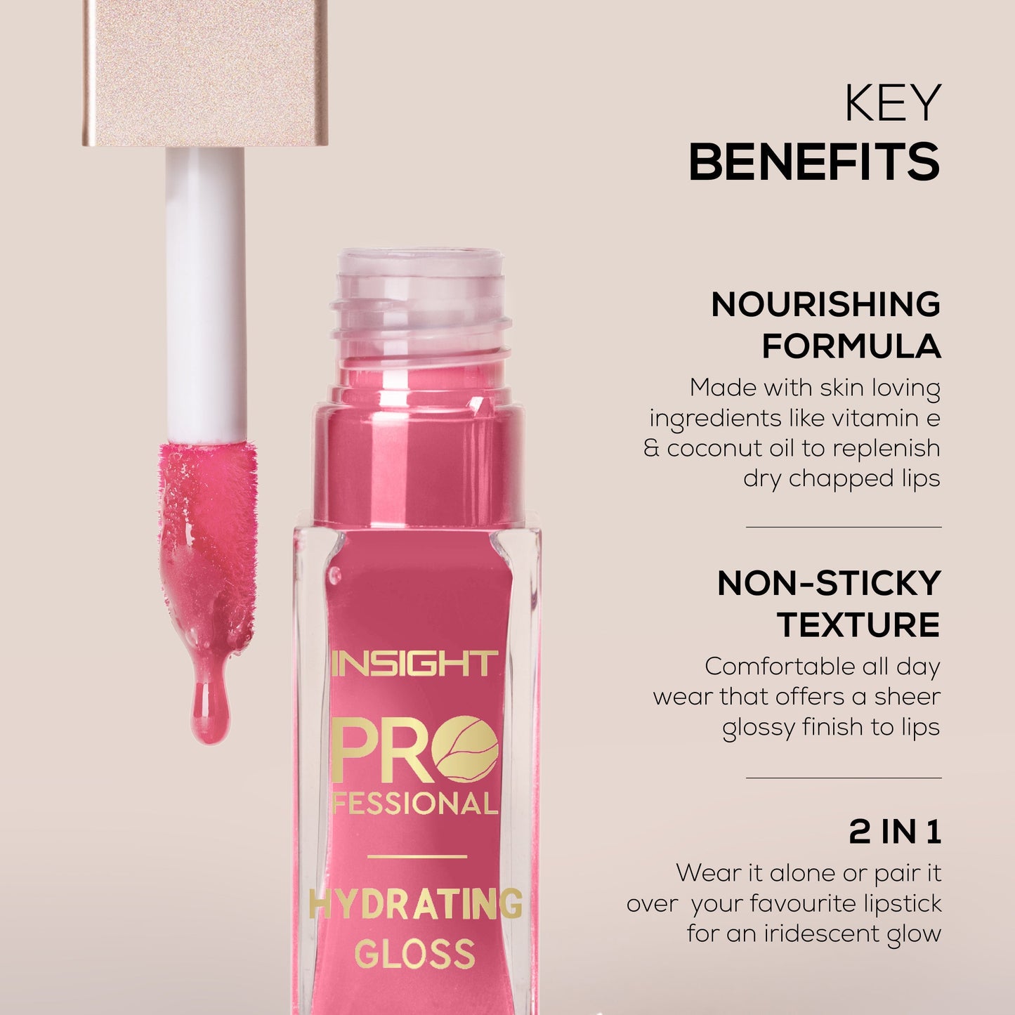 Insight Cosmetics Hydrating Gloss, 3.5g